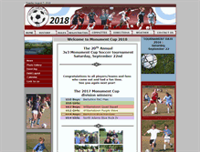 Tablet Screenshot of monumentcup.org